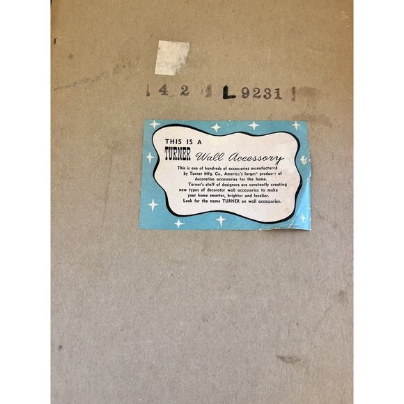 Mid Century Rustic Home Vintage Turner Wall Accessories Framed 3 D Art Vacuform - Picture 9 of 9